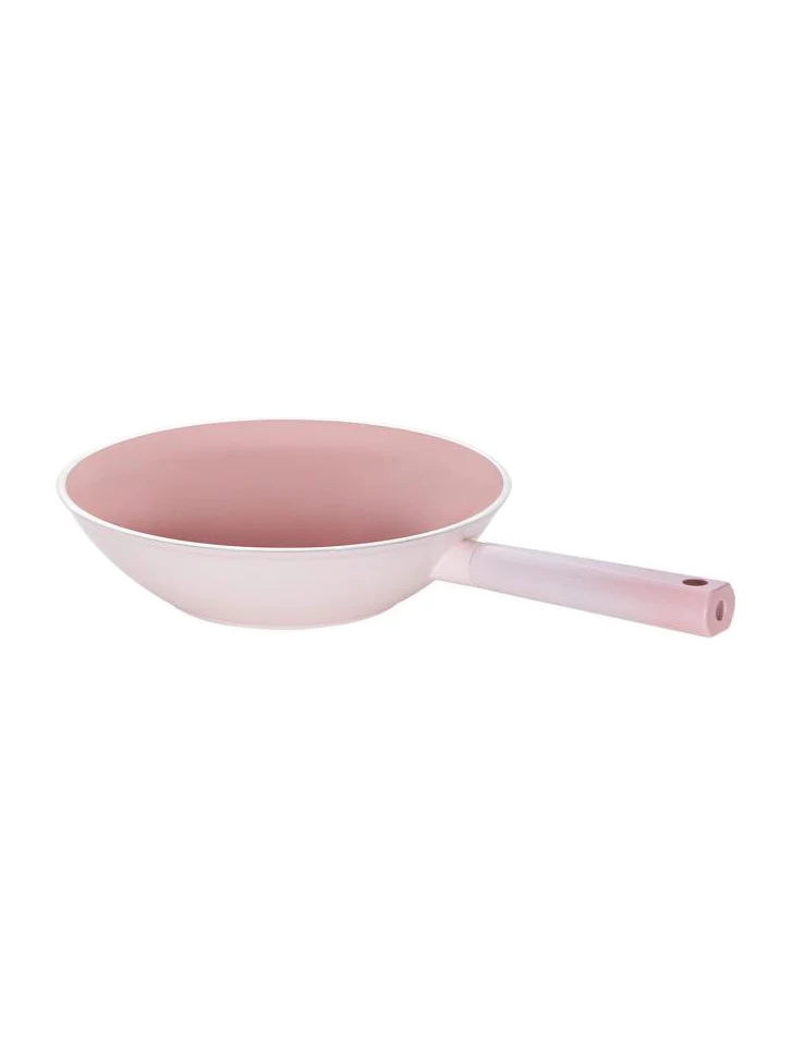 Emsan Swiss Crystal 28 cm Wok Tavası PEMBE
