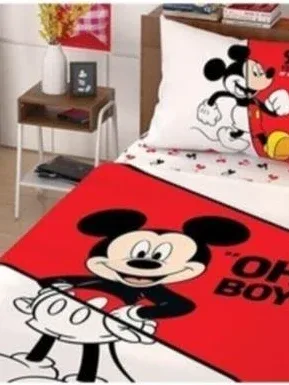 Taç Lisanslı Mickey Çek Canlandır Tek Kişilik Nevresim Takımı