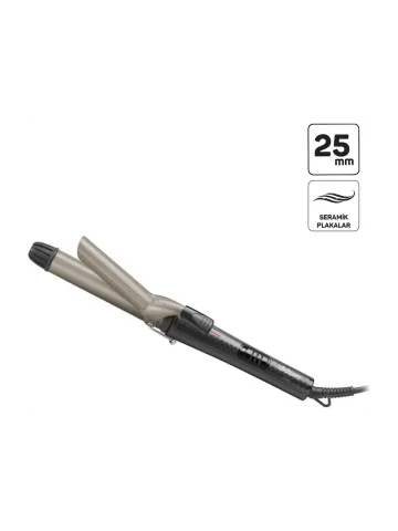 Arzum AR5027 Lisa 25mm Seramik Plaka Saç Maşası - Siyah